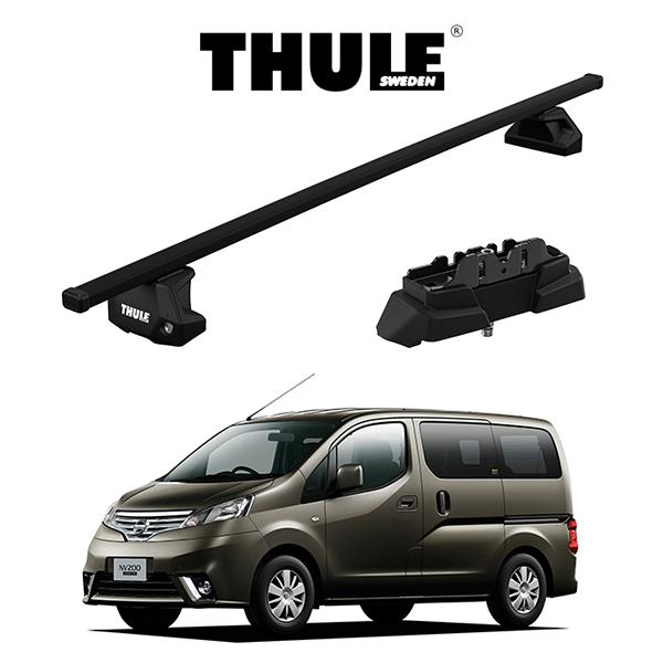 ニッサン バネット NV200 M20 H21/5〜 スクエアバー 『車種別セット』THULE Ba...