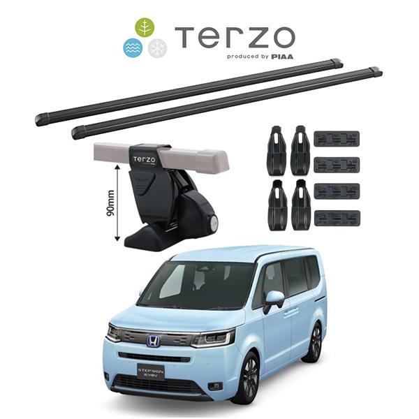 『車種別セット』Terzo テルッツオ ベースキャリア スクエアバー ホンダ ステップワゴン HON...