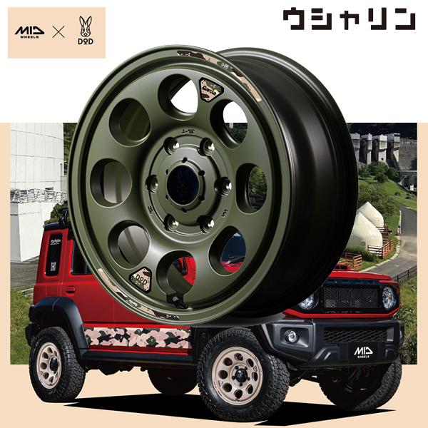 DOD（ディーオーディー） x MID ウシャリン 16×6.0J 5H 139.7 ET-5 セミ...