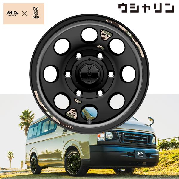 DOD（ディーオーディー） x MID ウシャリン 16×6.5J 6H 139.7 ET38 セミ...