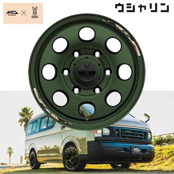 DOD（ディーオーディー） x MID ウシャリン 16×6.5J 6H 139.7 ET38 セミ...