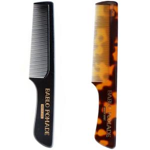 バブロポマード コーム櫛 メンズ男性 用 ブラック＆べっ甲