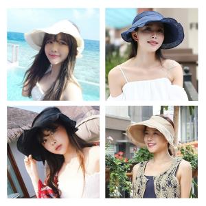 サンバイザー UVカット 折りたたみ つば広 ...の詳細画像4