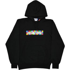 DOUBLE STEAL　　パーカー　ブラック DOUBLE STEAL（ダブルスティール） パーカー 矢印グラフィティ 裏