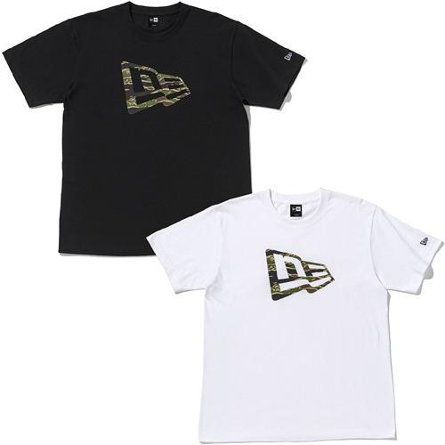 NEW ERA ニューエラ COTTON TEE TIGER CAMO FLAG LOGO