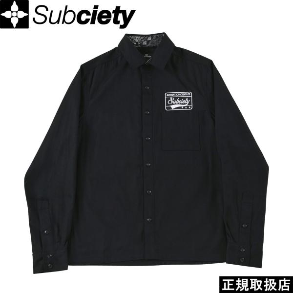 Subciety サブサエティ EMBLEM SHIRT L/S