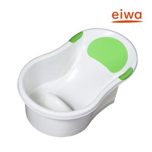 ベビーバス 人気 新生児用ベビーバス 白×グリーン