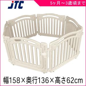 ベビーサークル ベビーサークル アイボリー JTC プレイヤード ベビー キッズ 赤ちゃん 遊び場 セーフティグッズ 子供 室内 パネル6枚 リビング 子供部屋｜716baby