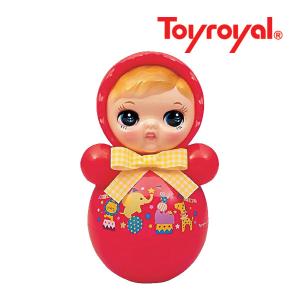 おもちゃ 347 おきあがりポロンちゃん レッド ローヤル おもちゃ toys ギフト 起き上がり 音色 コロンコロン 出産祝い 誕生日 知育玩具｜716baby