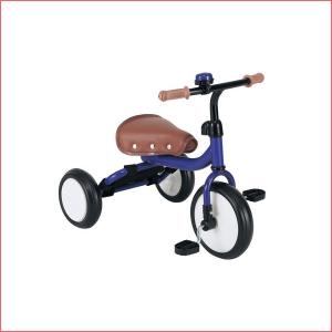 三輪車 乗用玩具 Trike トライク三輪車 ブルー M&M 自転車 バランスバイク ノンキャラ シンプル 遊具 おもちゃ 誕生日プレゼント 子供｜716baby