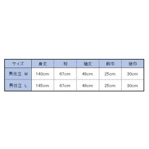 お揃い浴衣 反物・仕立て上がり(男仕立) M・...の詳細画像2