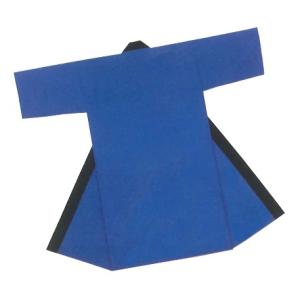 無地長半纏(長法被)　ブルー