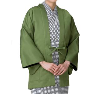 お取り寄せ商品　茶羽織(総裏地仕様)　男女兼用　抹茶