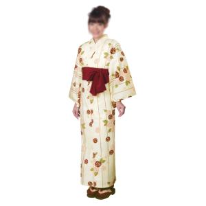 お取り寄せ商品 旅館用仕立上りゆかた・おねまき 女性用柄（四君子) S