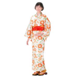 お取り寄せ商品 旅館用仕立上りゆかた・おねまき 女性用柄（四君子) S