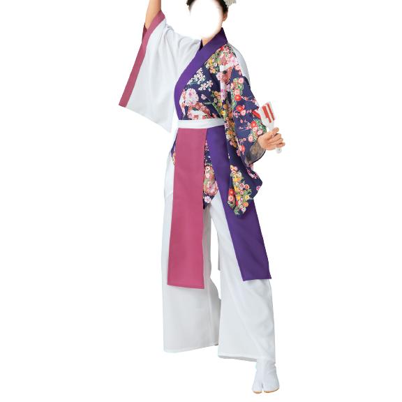 よさこい衣装　よさこいコスチューム（レディース） 松竹梅・雪輪・鶴　4-ty60014