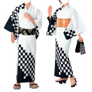 お揃い浴衣（本絵羽ゆかた） 反物・お仕立上り（男女同柄） 熨斗 濃紺