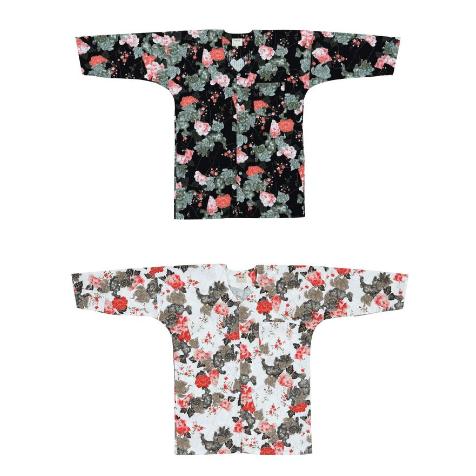 鯉口シャツ　唐獅子牡丹　Ｍ・Ｌ　49-ty60524-60526［鯉口 シャツ こいく ち 祭 衣装...