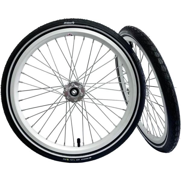 送料無料！STRIDA 18インチ スポークホイール シルバー