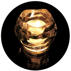 キャンドルホルダー ガラスホルダー すりガラス 透明 クリアガラス