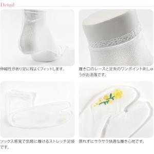 ストレッチ 足袋 こはぜなし 通年用 さららビ...の詳細画像2
