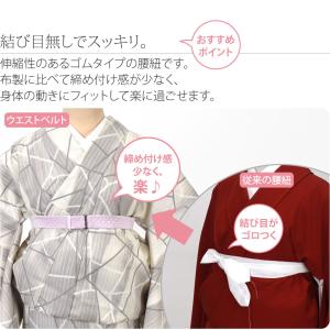 腰紐 ゴム 通年用 日本製 あづま姿 ウエスト...の詳細画像2