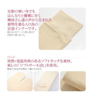 ストレッチ 足袋 インナー 防寒 冬用 ヒート...の詳細画像1