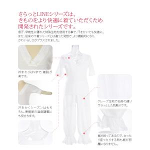 肌襦袢 裾よけ セット 単衣用 薄物用 夏用 ...の詳細画像2