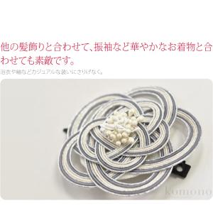 和装 髪飾り 小紋 紬 浴衣 通年用 水引き花...の詳細画像1