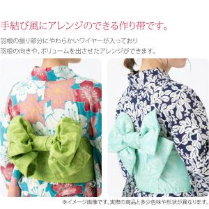 ワンタッチ 帯 夏用 浴衣 作り帯 ワイヤー入...の詳細画像1