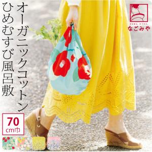 風呂敷 通常 通年用 日本製 むす美 70ひめむすび オーガニック ミニバッグ エコバッグ 菓子折 瓶包み ユニセックス
