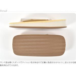 雪駄 メンズ 通年用 男物 雪駄 白鼻緒 サン...の詳細画像2