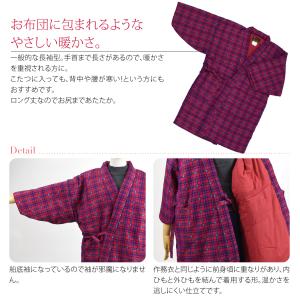 久留米 半纏 レディース 防寒用 冬用 日本製...の詳細画像2