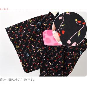 浴衣 子供 女の子 単品 夏用 レトロ柄 女の...の詳細画像2