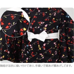 浴衣 子供 女の子 単品 夏用 レトロ柄 女の...の詳細画像3