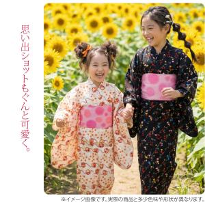 浴衣 子供 女の子 単品 夏用 レトロ柄 女の...の詳細画像5