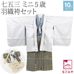 なごみや 七五三 着物 男の子 5歳 袷用 アンサンブル10点セット 鷹に