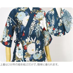 甚平 レディース 和柄 夏用 大正ロマン 女物...の詳細画像3