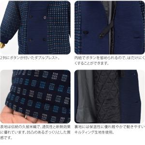 久留米 半纏 メンズ 防寒用 冬用 日本製 光...の詳細画像4