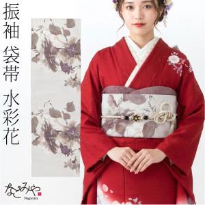 なごみや 七五三 帯 7歳 袷用 日本製 正絹 袋帯 子供用 古典柄 岡村