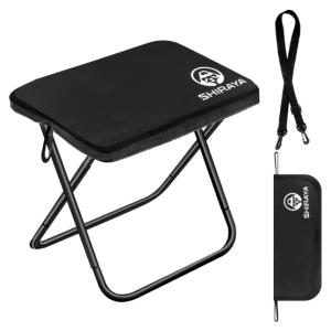 shiraya【2025Newモデル】折りたたみ椅子 アウトドアチェア コンパクト 超軽量 アルミ合金 ショルダー付き