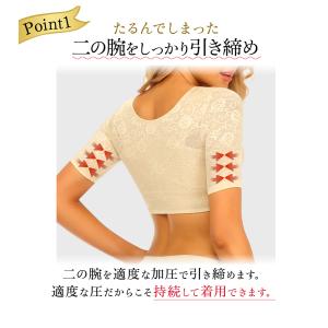 二の腕シェイパー バストアップ 姿勢矯正ベルト...の詳細画像4