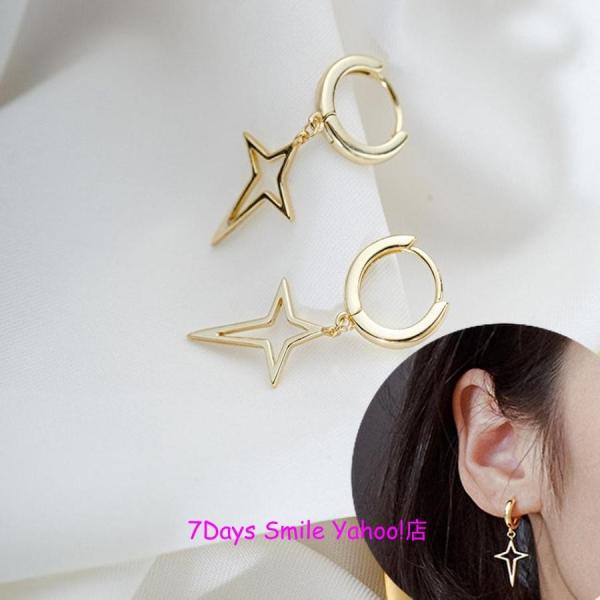 セレブ クロス ピアス 韓国風 S925 スターリングシルバー