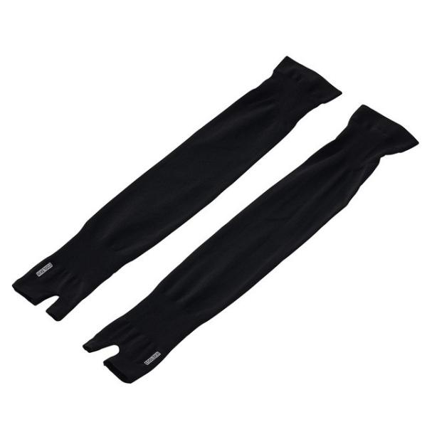 ロゴス COOLSKIN UVハンドアームカバー・ロングタイプ(ブラック)接触冷感でクールダウン！超...