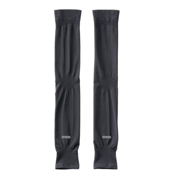 ロゴス COOLSKIN UVレッグカバー(ブラック)接触冷感でクールダウン ナイロン素材使用でひん...