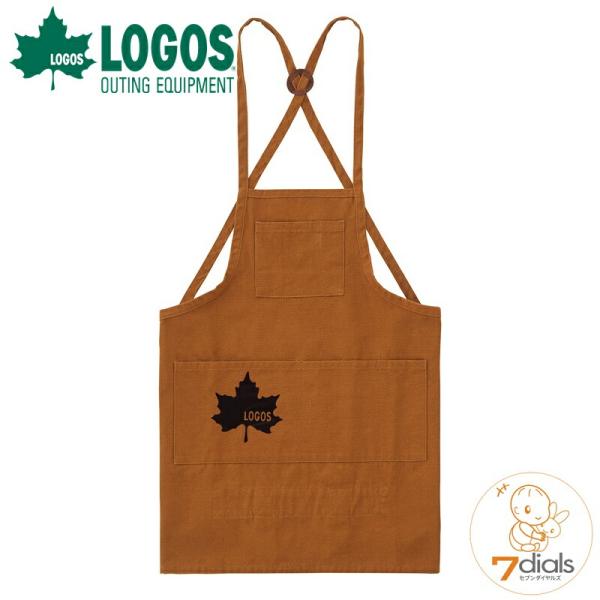 ロゴス LOGOS KIDS ログキャリーエプロン-BA キャメル キッズ用 フリーサイズ キャンプ...