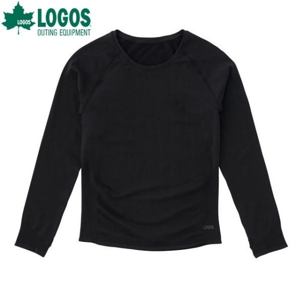 ロゴス 美フィットスキン UVアンダーシャツ ブラック サイズM
