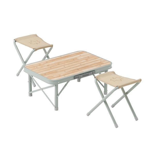 ロゴス LOGOS Life スツールローテーブルセット2 ソロキャンプやフェスなどに便利 ロースタ...