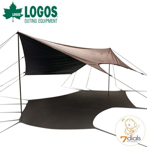 ロゴス トラッドソーラー ドームFitヘキサタープ 4443-BA  強烈な日差しを遮りテントにフィ...