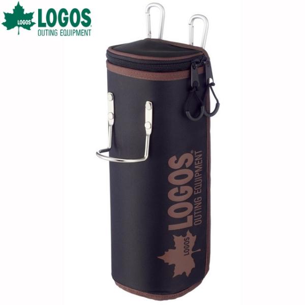 ロゴス ペグハンマーBOXポーチ カラビナ2個付きで腰に下げられるペグとハンマーの収納ケース テント...